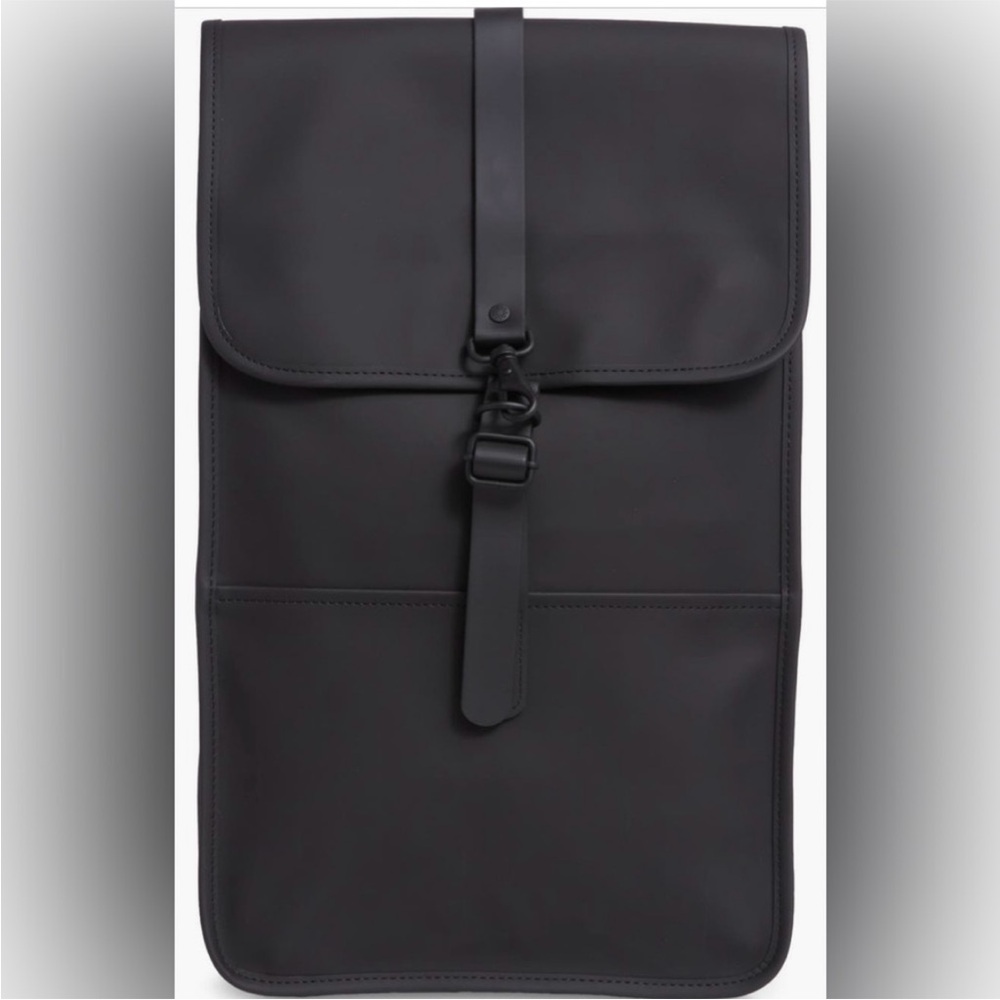 Rains Black Waterproof Men's Backpack